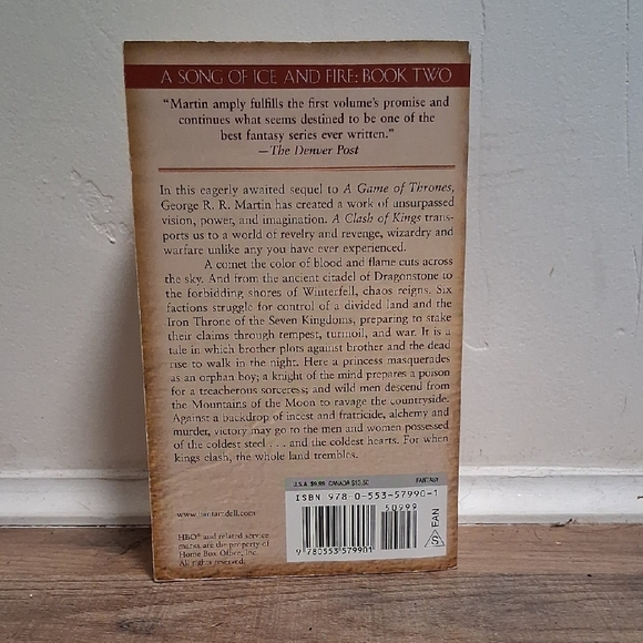 A Clash of Kings by George R.R. Martin Book #2 - Picture 2 of 3